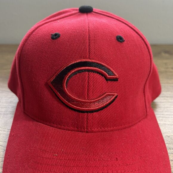 Vintage Cincinnati Reds Logo Athletic Hat Strapback OSFA Cap MLB Baseball Red LA - Picture 3 of 10